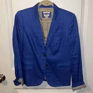 JCrew Linen Schoolboy Blazer